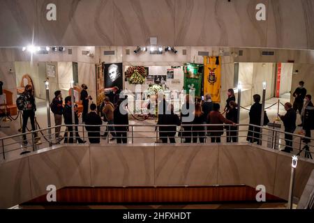 LaPresse - Claudio Furlan 27 Aprile 2021 - Milano (Italia) il salone funerario di Milva al piccolo Teatro Strehler Foto Stock