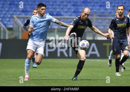 Fabrizio Corradetti / LaPresse 02st maggio 2021 Roma, Italia sport soccer Lazio vs Genova - Campionato Italiano Calcio League A TIM 2020/2021 - Stadio Olimpico nella foto: Andrea Masiello (Genova) Foto Stock