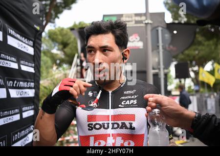 Marco Alpozzi/LaPresse 12 maggio 2021 Italia Sport Cycling giro d'Italia 2021 - edizione 104th - Stage 5 - da Modena a Cattolica nella foto: EWAN Caleb (AUS) (LOTTO SOUDAL) Foto Stock