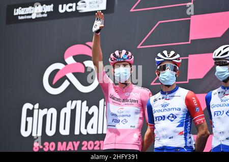 Massimo Paolone/LaPresse 14 maggio 2021 Notaresco, Italia Sport Cycling giro d'Italia 2021 - 104th edizione - Stage 7 - da Notaresco a Termoli nella foto: VALTER Attila (HUN) (GROUPAMA - FDJ) Foto Stock