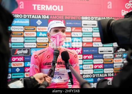 Alessandro Bremec/LaPresse 14 maggio 2021 Italia Sport Cycling giro d'Italia 2021 - edizione 104th - Stage 7 - da Notaresco a Termoli nella foto: VALTER Attila (HUN) (GROUPAMA - FDJ) Foto Stock