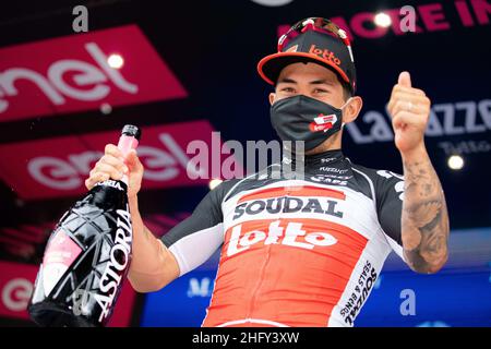 Alessandro Bremec/LaPresse 14 maggio 2021 Italia Sport Cycling giro d'Italia 2021 - edizione 104th - Stage 7 - da Notaresco a Termoli nella foto: EWAN Caleb (AUS) (LOTTO SOUDAL) Foto Stock