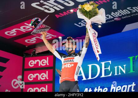 Alessandro Bremec/LaPresse 14 maggio 2021 Italia Sport Cycling giro d'Italia 2021 - edizione 104th - Stage 7 - da Notaresco a Termoli nella foto: EWAN Caleb (AUS) (LOTTO SOUDAL) Foto Stock