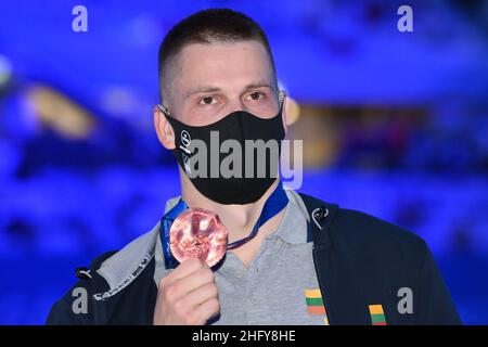 Alfredo Falcone - LaPresse 17 maggio 2021 Budapest, Ungheria sport 35th edizione European Swimming Open 400m Freestyle uomini nella foto:Danas Rapsys Foto Stock