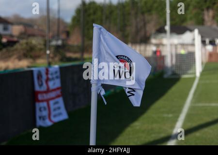 Crayford, Regno Unito. 09th Jan 2022. L'Oakwood, Crayford, England J Corner bandiera al Charlton Athletic's Ground nella partita fa Women's Championship League tra Sheffield United e Charlton Athletic all'Oakwood, Crayford, Inghilterra. Danielle Ward/SPP Credit: SPP Sport Press Photo. /Alamy Live News Foto Stock