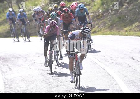 Fabio Ferrari/LaPresse 19 maggio 2021 Italia Sport Cycling giro d'Italia 2021 - edizione 104th - tappa 11 - da Perugia a Montalcino nella foto: CICCONE Giulio (ITA) (TREKKING - SEGAFREDO) Foto Stock