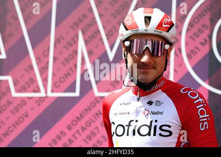 Marco Alpozzi/LaPresse 21 maggio 2021 Ravenna, Italia Sport Cycling giro d'Italia 2021 - edizione 104th - Stage 13 - da Ravenna a Verona nella foto: VIVIANI Elia (ITA) (COFIDIS) Foto Stock