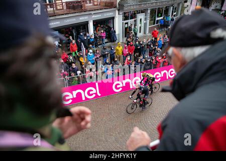 Alessandro Bremec/LaPresse 24 maggio 2021 Italia Sport Cycling giro d'Italia 2021 - edizione 104th - Stage 16 - da Sacile a Cortina D'Ampezzo nella foto: Arrivo Foto Stock