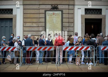 Claudio Furlan/LaPresse 28 maggio 2021 Milano News Sala funeraria per Carla Fracci al Teatro la Scala Foto Stock