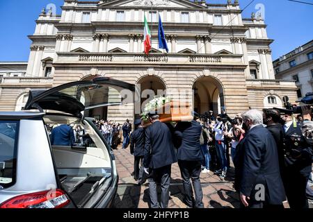 Claudio Furlan/LaPresse 28 maggio 2021 Milano News Sala funeraria per Carla Fracci al Teatro la Scala Foto Stock