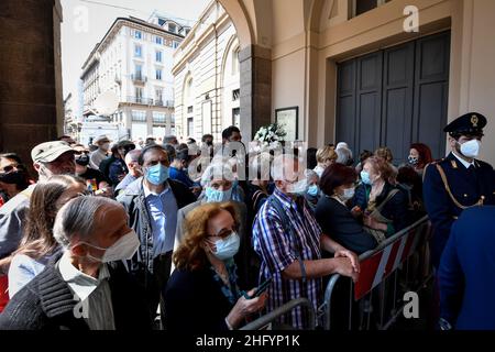 Claudio Furlan/LaPresse 28 maggio 2021 Milano News Sala funeraria per Carla Fracci al Teatro la Scala Foto Stock