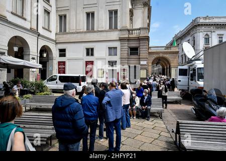 Claudio Furlan/LaPresse 28 maggio 2021 Milano News Sala funeraria per Carla Fracci al Teatro la Scala Foto Stock