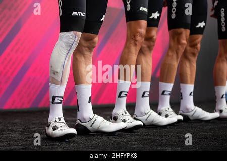 Alessandro Bremec/LaPresse 28 maggio 2021 Italia Sport Cycling giro d'Italia 2021 - edizione 104th - Stage 19 - da Abbiategrasso ad Alpe di Mera nella foto: Foto Stock