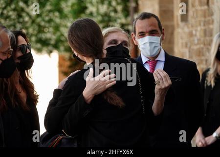 Gianluca Moggi/New Press Photo/LaPresse News 4 giugno 2021 - Firenze, Italia il funerale del Duca Amedeo d'Aosta alla basilica di San Miniato al Monte nella foto: Un momento della cerimonia Foto Stock