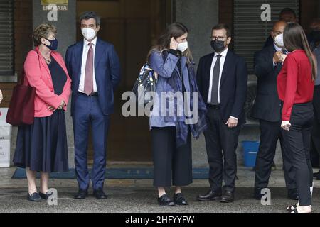 Cecilia Fabiano/ LaPresse Giugno 08 , 2021 Roma News : Guglielmo Epifani Camera di sepoltura nel Pic : Andrea Orlando, Angela Camusso, Chiara Gribaudo, Giuseppe Provenzano , Anna Ascani Foto Stock