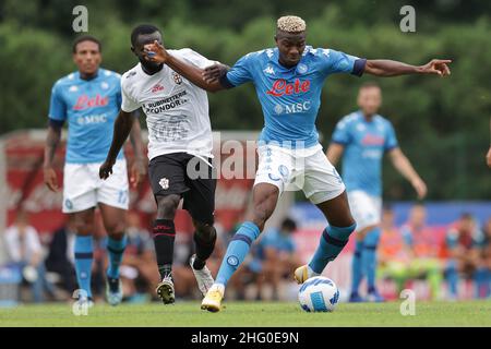 LaPresse 24 luglio 2021 Dimaro Folgarida, Italia Summer friendly match SSC Napoli vs Pro Vercelli nella foto: Victor Osimhen (SSC Napoli) Foto Stock