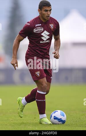 Foto LaPresse - Fabio Ferrari 24 Luglio 2021 Santa Cristina Valgardena ( Italia ) Sport ESCLUSIVA TORINO FC Torino FC - Ritiro pre-campionato fase 2021-2022 - Torino FC vs Brixen - gara amichevole. Nella foto: Rauti Photo LaPresse - Fabio Ferrari 24 luglio 2021 Santa Cristina Valgardena ( Italia ) Sport EXCLUSIVE TORINO FC Torino FC - ritiro preseason per la stagione 2021-2022 - Torino FC vs Brixen - amichevole. Nella foto:Rauti Foto Stock