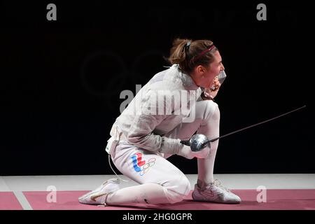 Alfredo Falcone - LaPresse 26/07/2021 Tokyo (Giappone) Sport i Giochi della XXXII Tokyo 2020 Olimpiadi foglio Daniele pozdniakovas vs velikayas nel pic:pozdniakovas Foto Stock