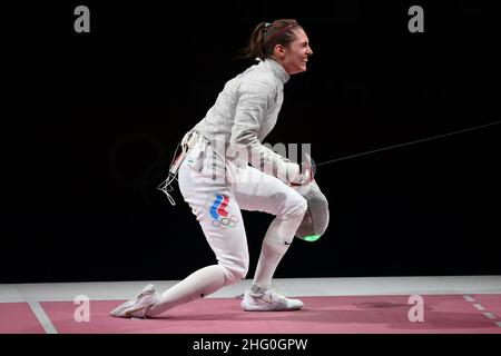 Alfredo Falcone - LaPresse 26/07/2021 Tokyo (Giappone) Sport i Giochi della XXXII Tokyo 2020 Olimpiadi foglio Daniele pozdniakovas vs velikayas nel pic:pozdniakovas Foto Stock