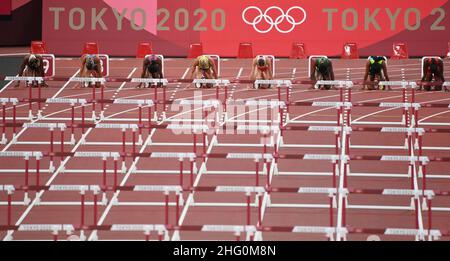 Alfredo Falcone - LaPresse 01/08/2021 Tokyo (Giappone) Sport i Giochi della XXXII Tokyo 2020 Olimpiadi di atletica nella foto:Luminosa Bogliolo Foto Stock