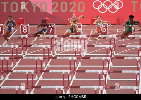 Alfredo Falcone - LaPresse 01/08/2021 Tokyo (Giappone) Sport i Giochi della XXXII Tokyo 2020 Olimpiadi di atletica nella foto:Luminosa Bogliolo Foto Stock