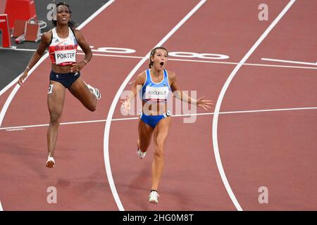 Alfredo Falcone - LaPresse 01/08/2021 Tokyo (Giappone) Sport i Giochi della XXXII Tokyo 2020 Olimpiadi di atletica nella foto:Luminosa Bogliolo Foto Stock