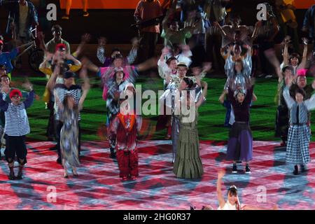 Gian Mattia D'Alberto / LaPresse 08 agosto 2021 Tokyo Tokyo 2020 cerimonia di chiusura dei Giochi Olimpici nella foto: La cerimonia Foto Stock