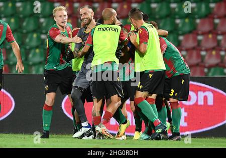 Foto Roberto Settonce/Andrea Pomponi/LaPresse08 Agosto 2021 Terni (TR), Italia sport calco Ternana vs Avellino - Coppa Italia 2021/2022 - Stadio libero nella foto: Iannarilli sultanzaFoto Roberto Settonce/Andrea Pomponi/LaPresseAgosto 08, 2021 Terni(TR), Italia sport soccer Ternana vs. Nella Coppa Liberati - 2021/2022 - la Coppa Liberata - Italia Obiettivo della celebrazione di Iannarilli Foto Stock