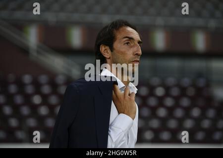 LaPresse - Fabio Ferrari 15 agosto 2021 Torino, Italia sport calcio ESCLUSIVO TORINO FC Torino FC vs Cremonese - Italia TIM Cup 2021/2022 -primo round- Stadio Olimpico Grande Torino. Nella foto:Moretti Foto Stock