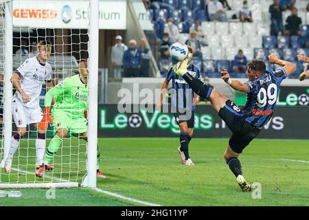 Spada/LaPresse Agosto 28 , 2021 -, Bergamo Sport, Calcio Atalanta vs Bologna - Campionato Italiano Serie A Calcio 2021/2022 - Stadio Gewis nella foto: roberto Piccoli Foto Stock