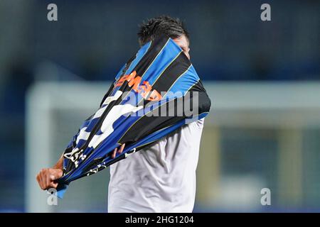 Spada/LaPresse Agosto 28 , 2021 -, Bergamo Sport, Calcio Atalanta vs Bologna - Campionato Italiano Serie A Calcio 2021/2022 - Stadio Gewis nella foto: matteo pessina Foto Stock