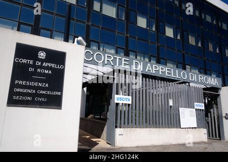 Mauro Scrobogna /LaPresse 29 agosto 2021  Roma, Italia Politica Giustizia - la Corte d'appello di Roma nella foto: La Corte d'appello di Roma Foto Stock