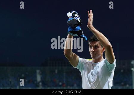 Spada/LaPresse Agosto 28 , 2021 -, Bergamo Sport, Calcio Atalanta vs Bologna - Campionato Italiano Serie A Calcio 2021/2022 - Stadio Gewis nella foto: matteo pessina Foto Stock