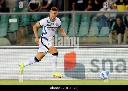 Paola Garbuio/LaPresse 27 agosto 2021 - Verona, Italy Sport, Calcio Hellas Verona vs Inter - Campionato Italiano Serie A 2021/2022 - Stadio Marcantonio Bentegodi. Nella foto: Perisic Ivan Foto Stock