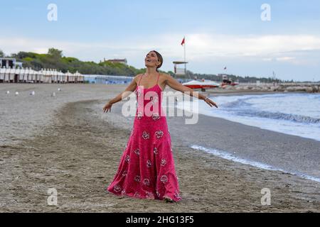 Gian Mattia D'Alberto - LaPresse 2021-08-31 Venezia 78th Venezia Filmfestival Serena Rossi Fotocall nella foto: Serena Rossi Foto Stock