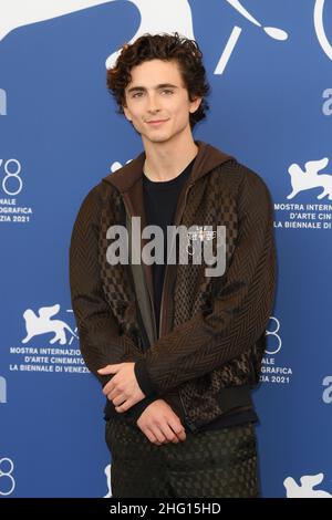 Gian Mattia D'Alberto - LaPresse 2021-09-03 Venezia 78th Venezia Festival Internazionale del Film 'dune' Fotocall nella foto: Timothée Chalamet Foto Stock