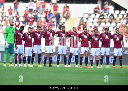 Claudio grassi/LaPresse 12 settembre 2021 - Torino, Italia Sport, Calcio Torino FC vs US Salernitana 1919 - Campionato Italiano Serie A 2021/2022 - Stadio Olimpico Grande Torino. Nella foto: Line Up Torino Foto Stock