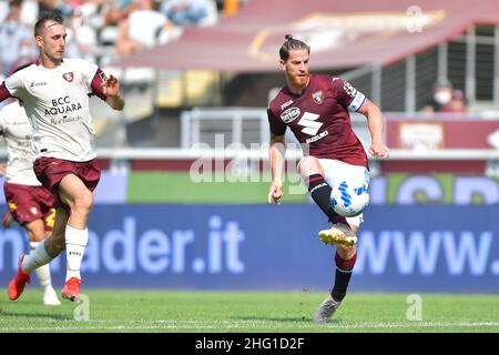 Claudio grassi/LaPresse 12 settembre 2021 - Torino, Italia Sport, Calcio Torino FC vs US Salernitana 1919 - Campionato Italiano Serie A 2021/2022 - Stadio Olimpico Grande Torino. Nella foto: Foto Stock