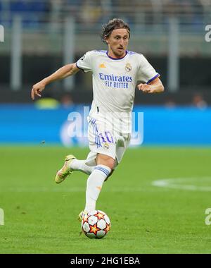 Spada/LaPresse Settembre 15 , 2021 - Milan, Italy Sport, Soccer Inter vs Real Madrid - UEFA Champions League 2021/2022 - palcoscenico di gruppo Stadio San Siro nella foto: Luka Modric Foto Stock