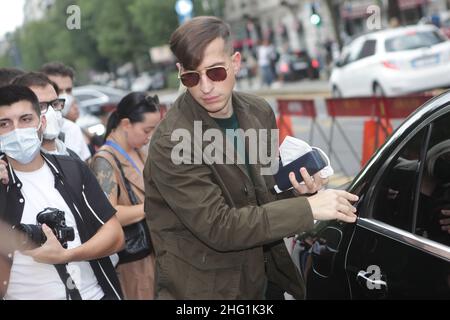 Mairo Cinquetti - LaPresse 22 set 2021 Milano - Italia intrattenimento Arrivi a Fendi - MFW 2021/2022 nella foto: Guest Foto Stock