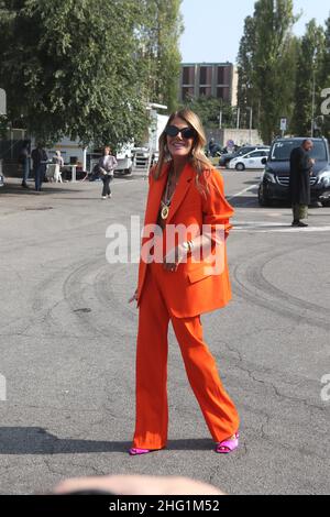 Mairo Cinquetti - LaPresse 23 settembre 2021 Milano - Italia Arrivi intrattenimento al runaway Boss - MFW 2021/2022 nella foto: Anna dello Russo Foto Stock