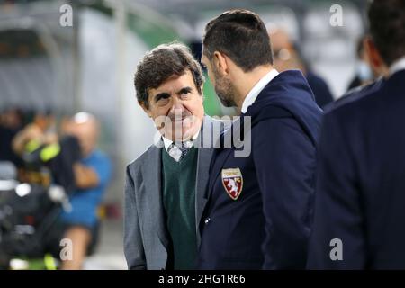 Paola Garbuio/LaPresse settembre 27 , 2021 Venezia, Italy sport soccer Venezia vs Torino -Campionato Italiano di Calcio League A TIM 2021/2022 - Stadio Penzo. Nella foto: Urbano Cairo Foto Stock