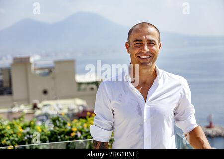 Alessandro Garofalo /LaPresse 28 settembre 2021&#xa0; Napoli, Italia Conferenza stampa Hotel Vesuvio nella foto: Fabio Cannavaro Foto Stock