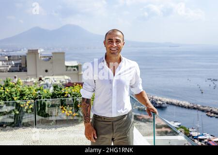 Alessandro Garofalo /LaPresse 28 settembre 2021&#xa0; Napoli, Italia Conferenza stampa Hotel Vesuvio nella foto: Fabio Cannavaro Foto Stock