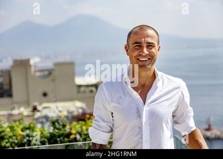 Alessandro Garofalo /LaPresse 28 settembre 2021&#xa0; Napoli, Italia Conferenza stampa Hotel Vesuvio nella foto: Fabio Cannavaro Foto Stock