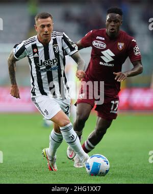 Spada/LaPresse Ottobre 02 , 2021 - Torino , Italia Sport, Calcio Torino vs Juventus - Campionato Italiano Serie A Calcio 2021/2022 - Grande Stadio Torino. Nella foto: Federico Bernardeschi (Juventus F.C.); Foto Stock