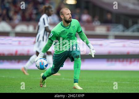 Spada/LaPresse Ottobre 02 , 2021 - Torino , Italia Sport, Calcio Torino vs Juventus - Campionato Italiano Serie A Calcio 2021/2022 - Grande Stadio Torino. Nella foto: Vanja Milinkovic-Savic (Torino FC); Foto Stock