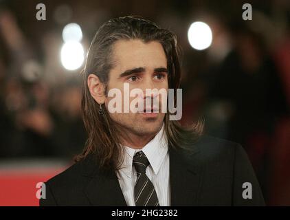 Colin Farrell arriva alla prima di Pride and Glory durante il Festival del Cinema di Roma 3rd a Roma. Foto Stock