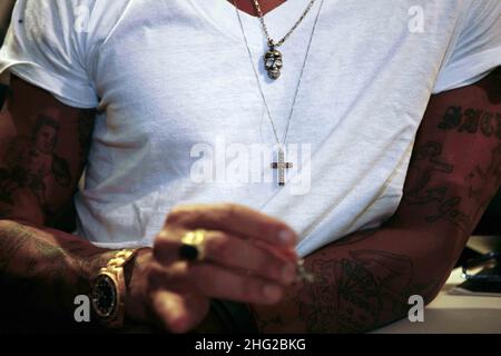 Fabrizio Corona avvistamento, Vicenza, Italia. Foto Stock