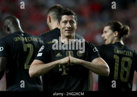 Zurigo, Svizzera. 17th Jan 2022. (IMMAGINE DEL FILE) l'attaccante del Bayern Munich e della Polonia Robert Lewandowski è stato nominato miglior giocatore dell'anno FIFA 2021 nel corso di una cerimonia tenutasi presso la sede della FIFA a Zurigo, Svizzera, il 17 gennaio 2022. (Credit Image: © Pedro Fiuza/ZUMA Press Wire) Foto Stock